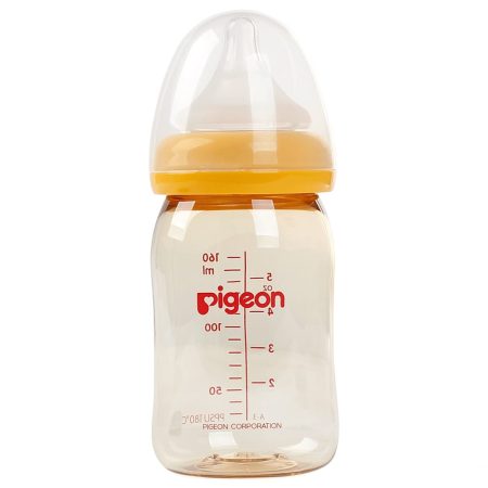 binh-sua-co-rong-nhua-ppsu-160ml-2 Bình sữa Pigeon cổ rộng cho bé nhựa PPSU 160ml