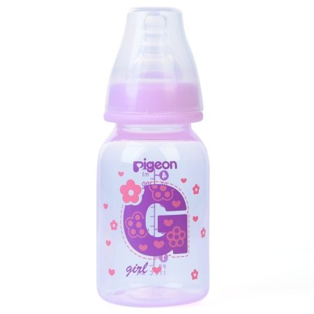 binh-sua-nhua-pp-cao-cap-be-gai-hong-120ml-1 Bình sữa Pigeon nhựa cổ hẹp cho bé gái 120ml
