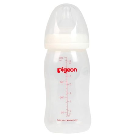 binh-sua-pigeon-nhua-pp-co-rong-240ml-2 Bình sữa Pigeon cho bé nhựa PP cổ rộng 240ml