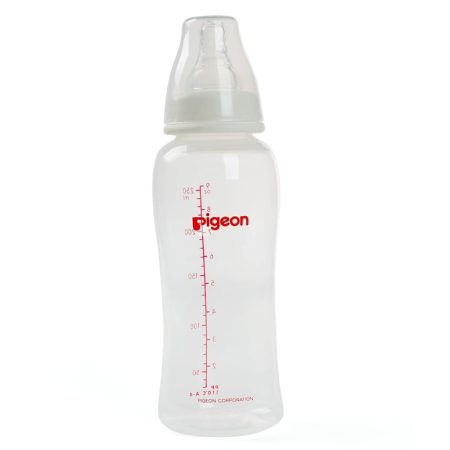 binh-sua-pigeon-streamline-250ml-1 Bình sữa cho bé Pigeon nhựa PP cổ hẹp 250ml