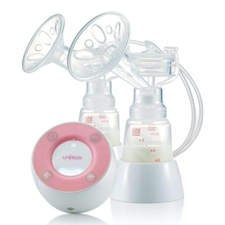 Máy hút sữa điện đôi cho mẹ Minuet Unimom có pin sạc