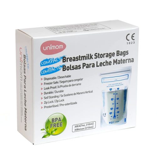 Túi trữ sữa Unimom chứa 210ml gồm 30 túi
