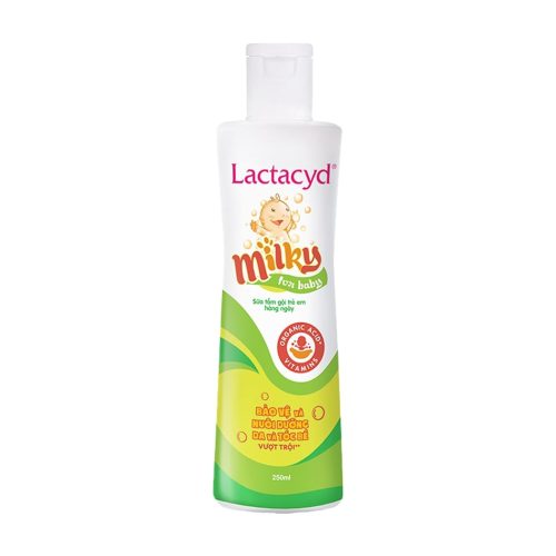 sữa tắm gội ngừa rôm sảy cho bé lactacyd milky