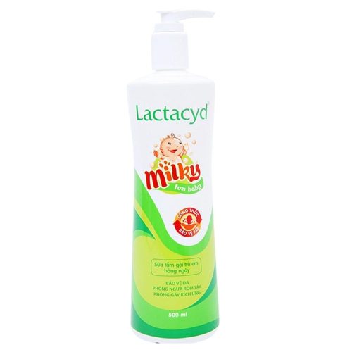Sữa tắm gội ngừa rôm sảy cho trẻ nhỏ Lactacyd milky
