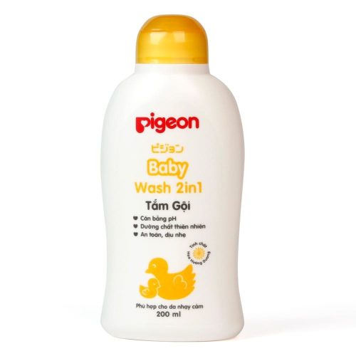 tắm gội dịu nhẹ cho bé hoa hướng dương pigeon