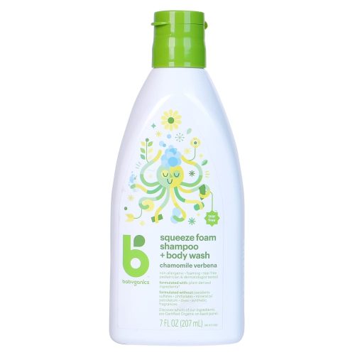 tắm gội sơ sinh cho bé babyganics