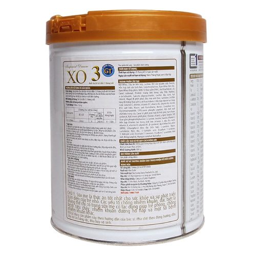 sữa bột hữu cơ hàn quốc XO3 GT VP Milk cho trẻ từ 6-12 tháng